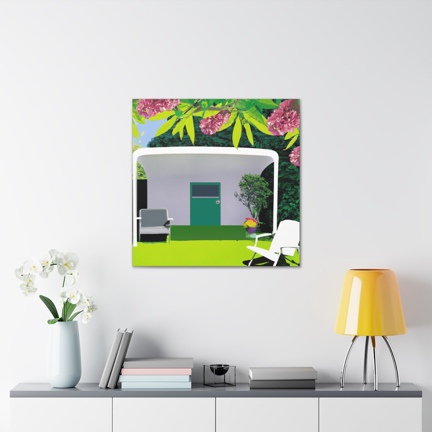 Vivid Vista - Midcentury - Canvas