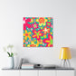 "The Garden of Blossom-filled Splendour" - Floral Canvas
