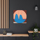 Peaks- Midcentury Canvas