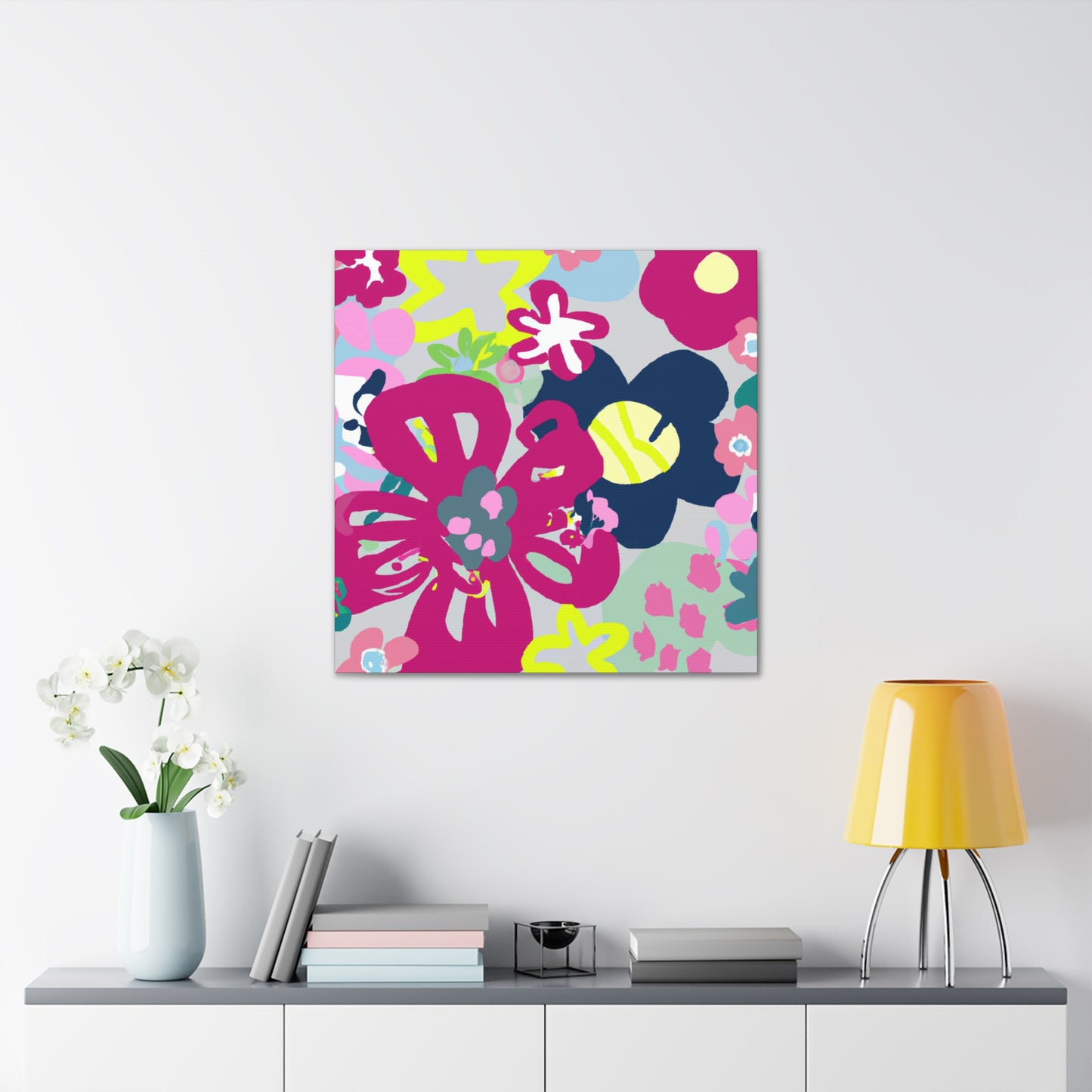 "Petals of Passage" - Floral Canvas