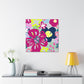 "Petals of Passage" - Floral Canvas
