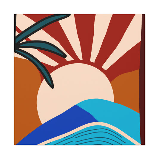 Atomic Reverie- Midcentury - Canvas