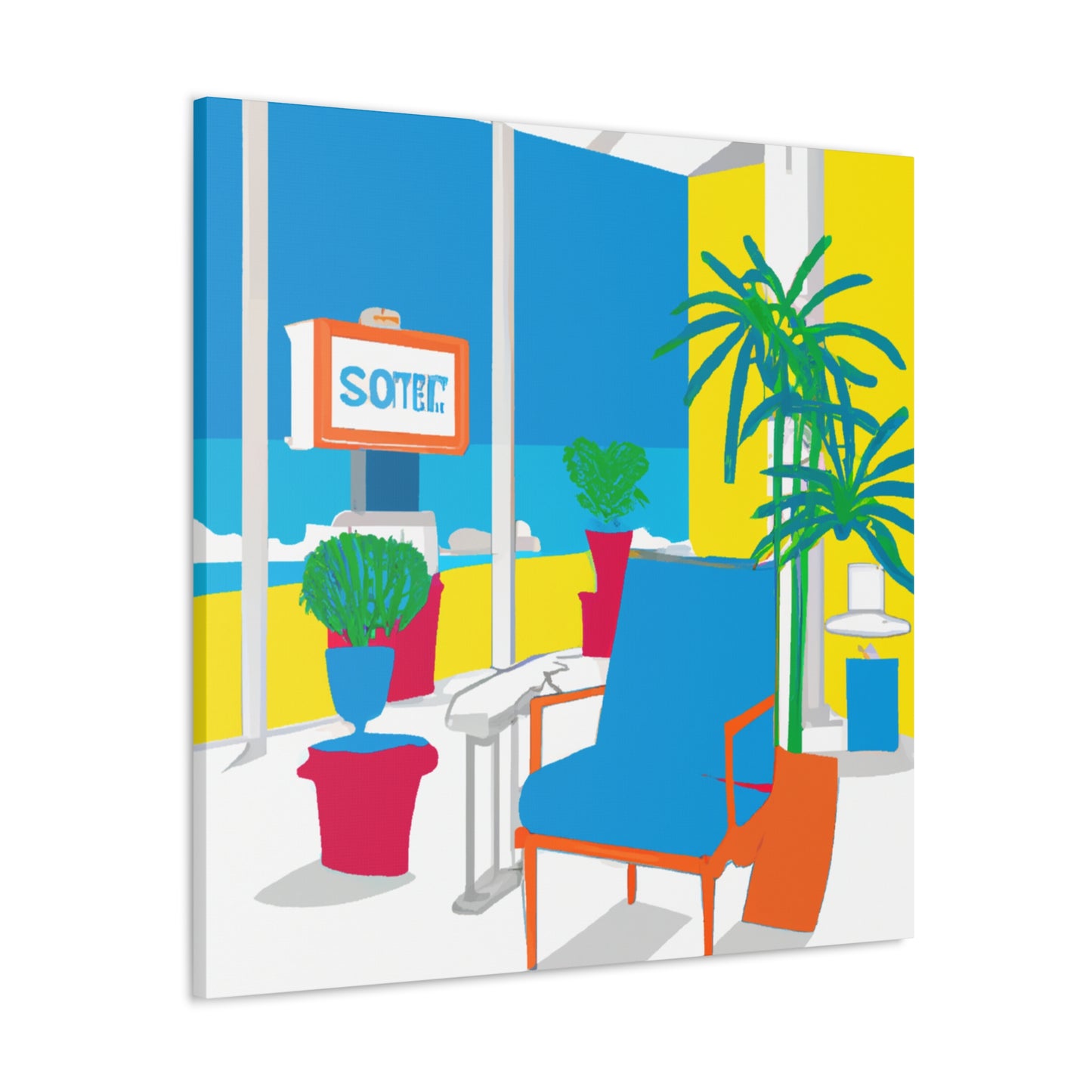 Twisted Archways- Midcentury - Canvas
