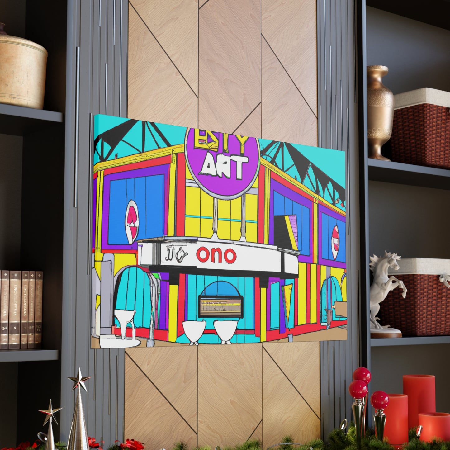 Twisty Time Soda Shop - Canvas
