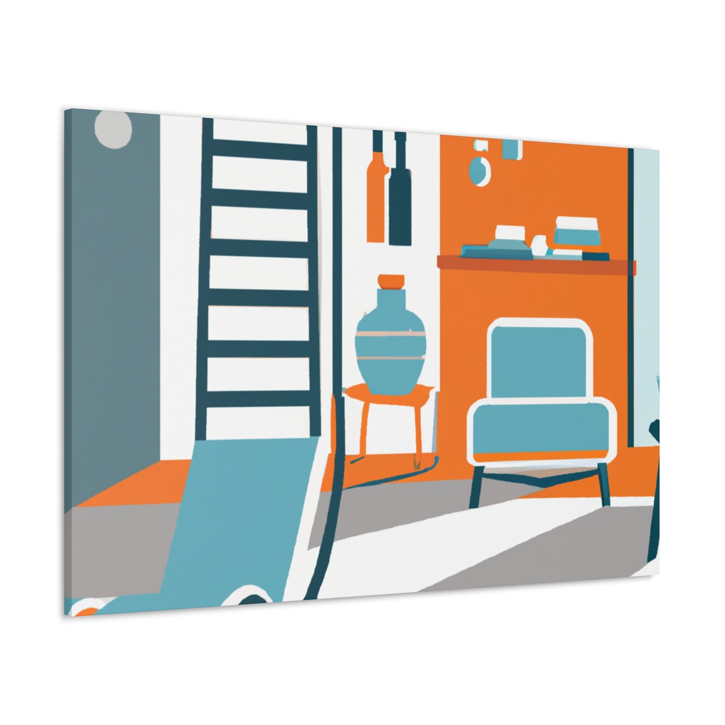 "Atomic Journey - Midcentury" - Canvas