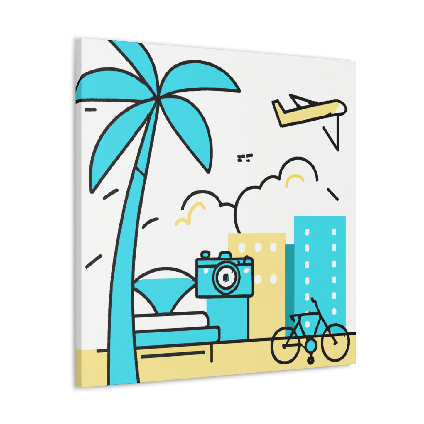 Blue Skyless - Minimalism - Canvas