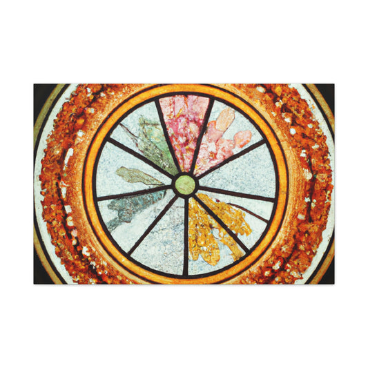 "Playful Pizza" - Glass Canvas