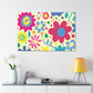 "Flower Symphony" - Floral Canvas
