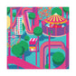 Carni-Wheel Amusement - Canvas