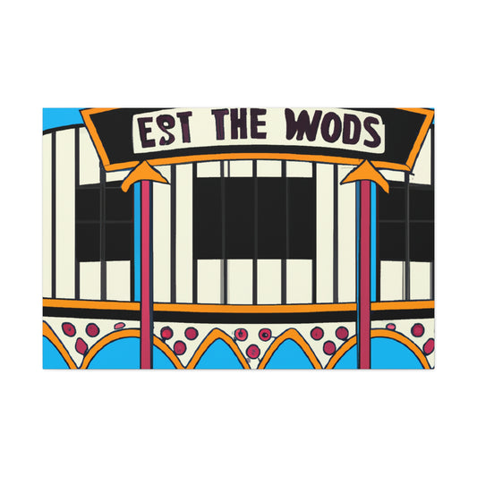 Route 50 Record Shop. - Canvas Pop Art