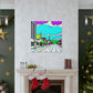 Sunset Drive-In Theater Street - Canvas - Pop Art