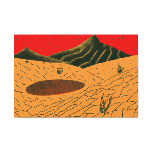 Candied Sand - Vintage Contemporary - Desert - Canvas