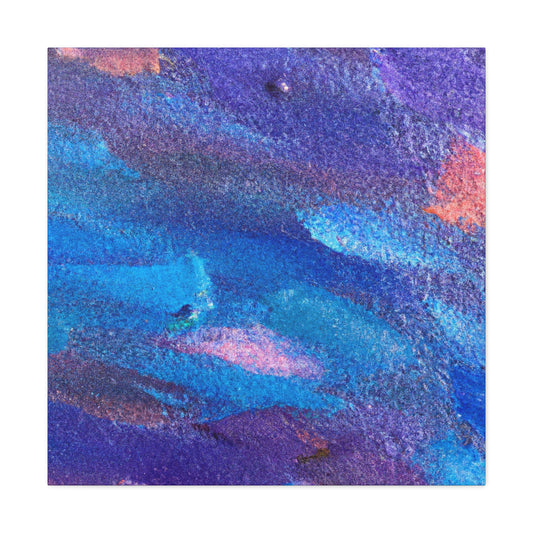 Windy Winter - Abstract Canvas