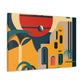 Atomic Sunrise - Midcentury - Canvas