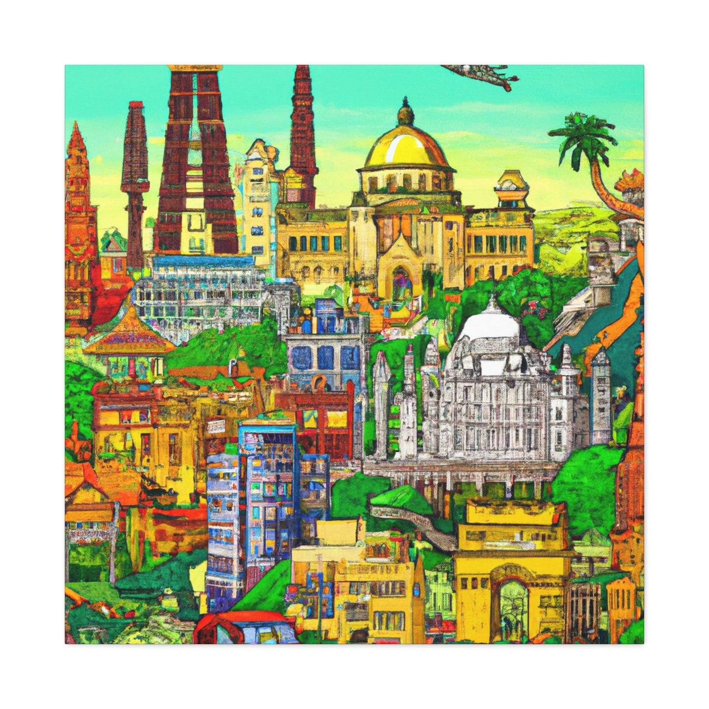 New Delhi - Destination India - Canvas