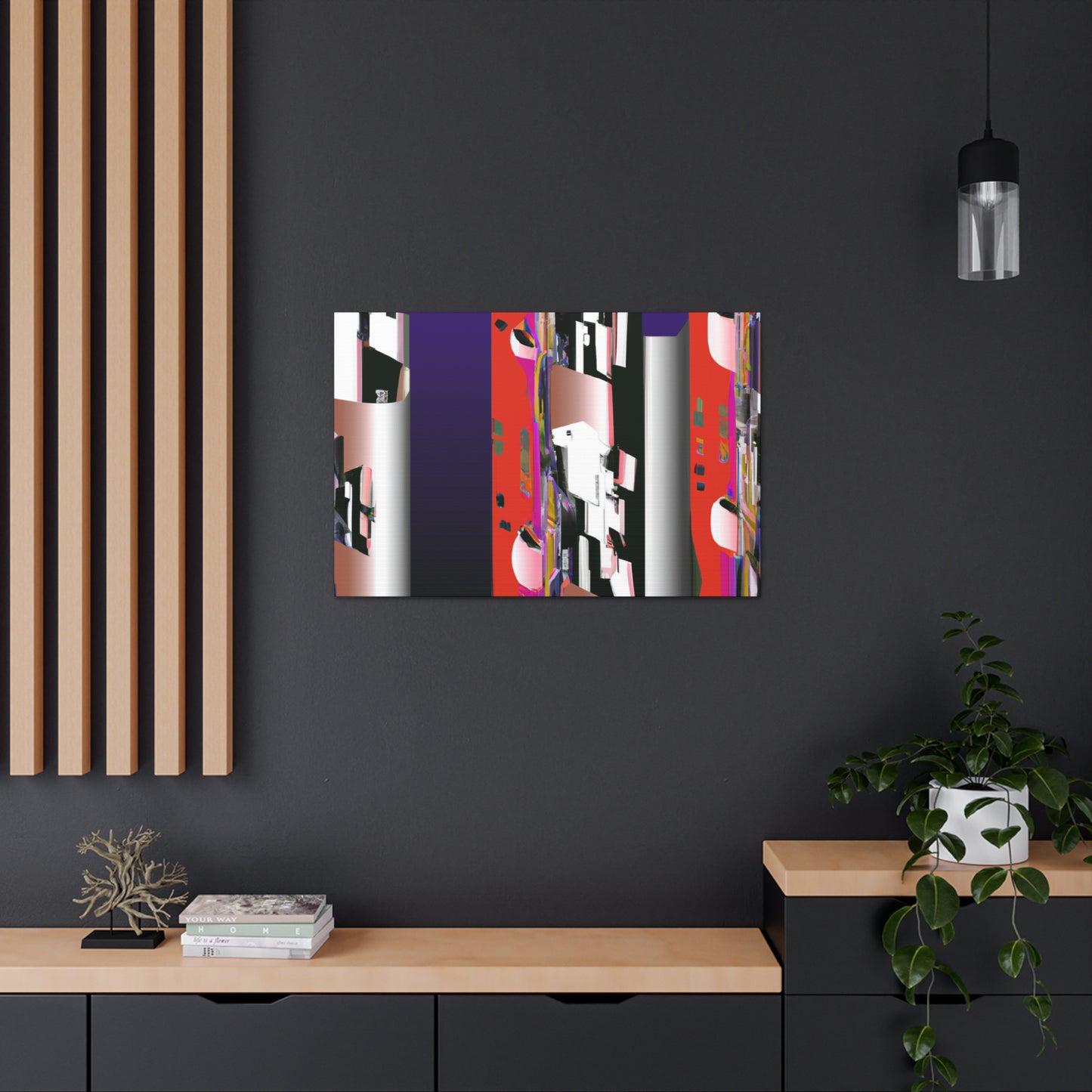 "The Silvery Facade." - Art Deco Canvas