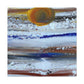 Below The Ice - Abstract Canvas