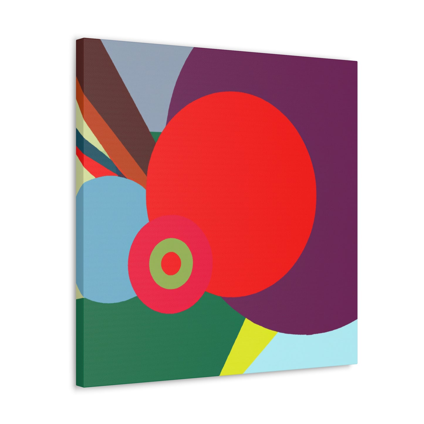 "Cheerful Vibes - Midcentury" - Canvas