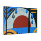 "Toned Angles- Midcentury" - Canvas