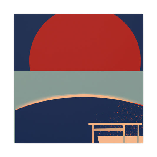 The Bridge - Midcentury Canvas