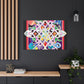 Jewel Snowflake- Glass Canvas