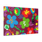 "Heavenly Petal Parade" - Floral Canvas