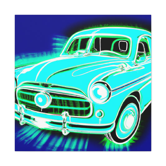 "Retro Rev-Up" - Automobile Canvas
