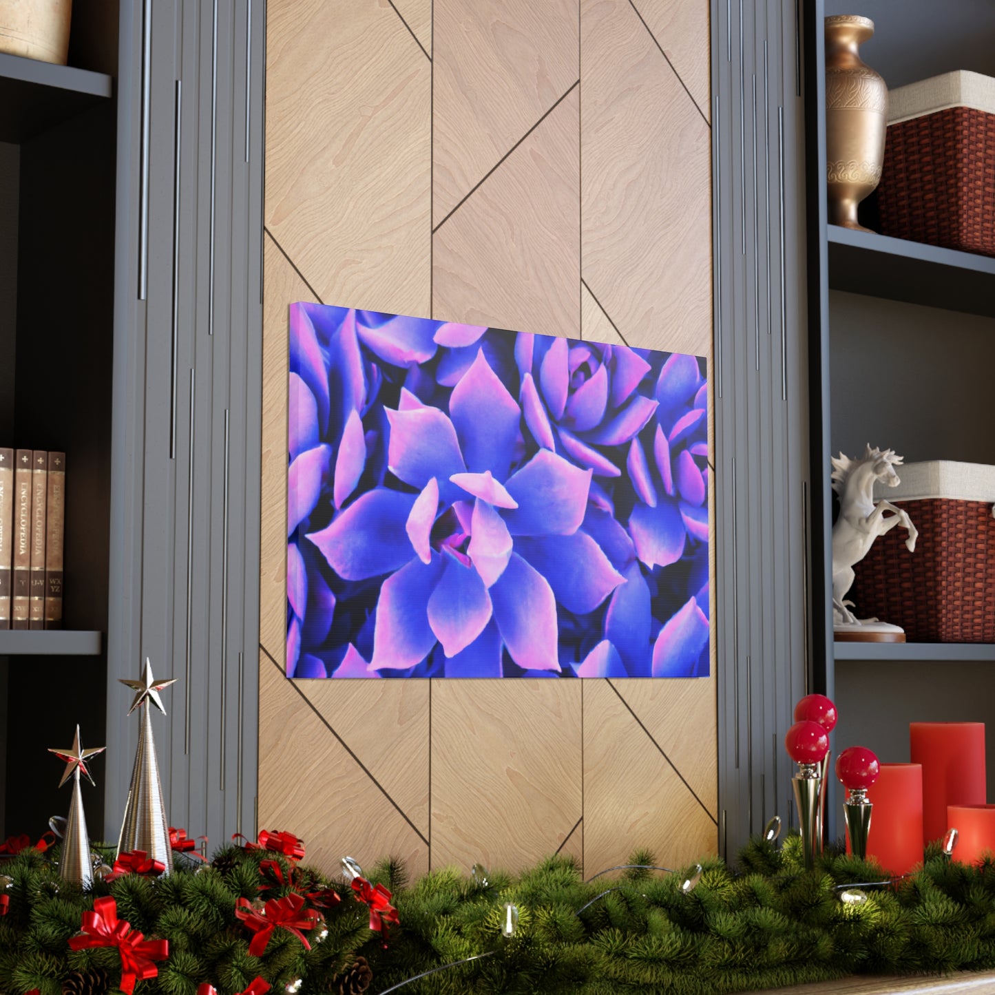Floral Eden Print. - Canvas - Succulent