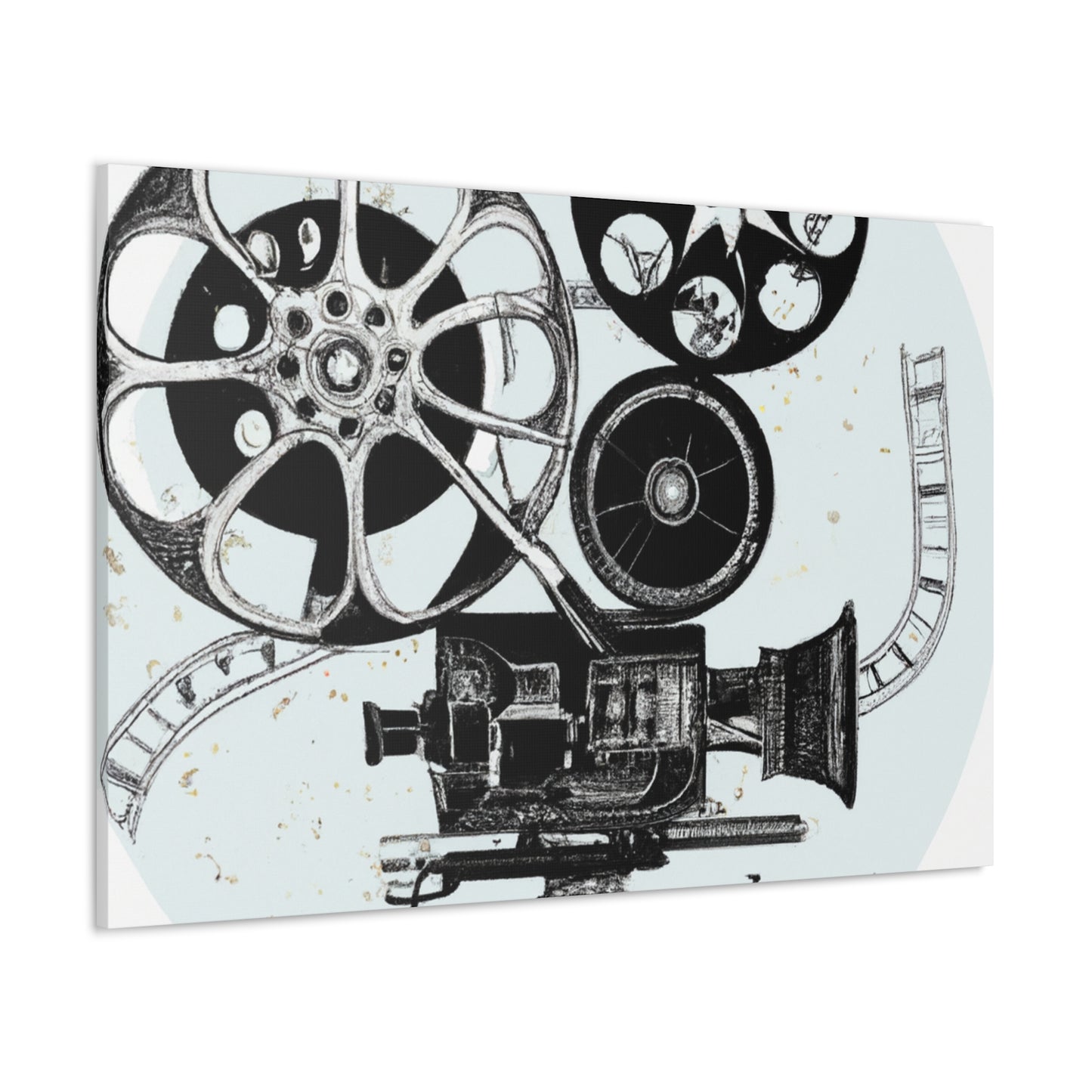 The Reel Spinners - Retro Music and Film Canvas