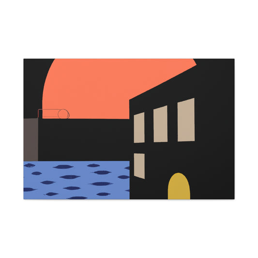Street Walk - Midcentury Canvas