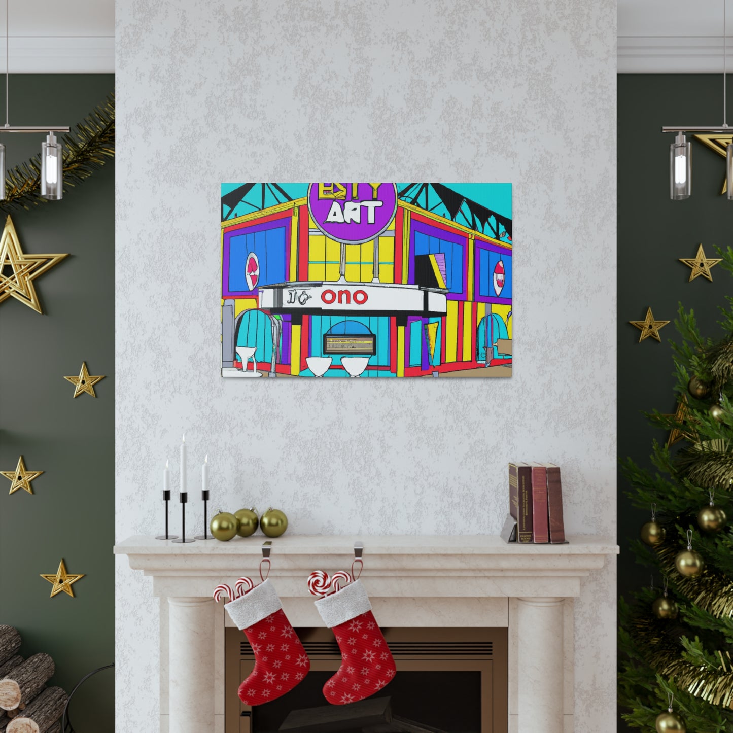 Twisty Time Soda Shop - Canvas