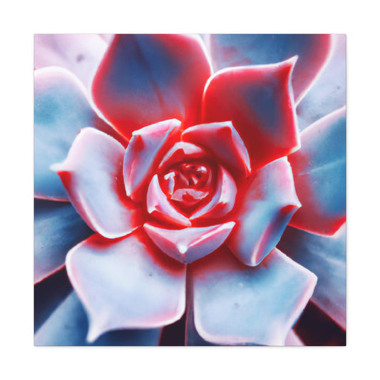 "Garden Glimmer" - Canvas - Succulent