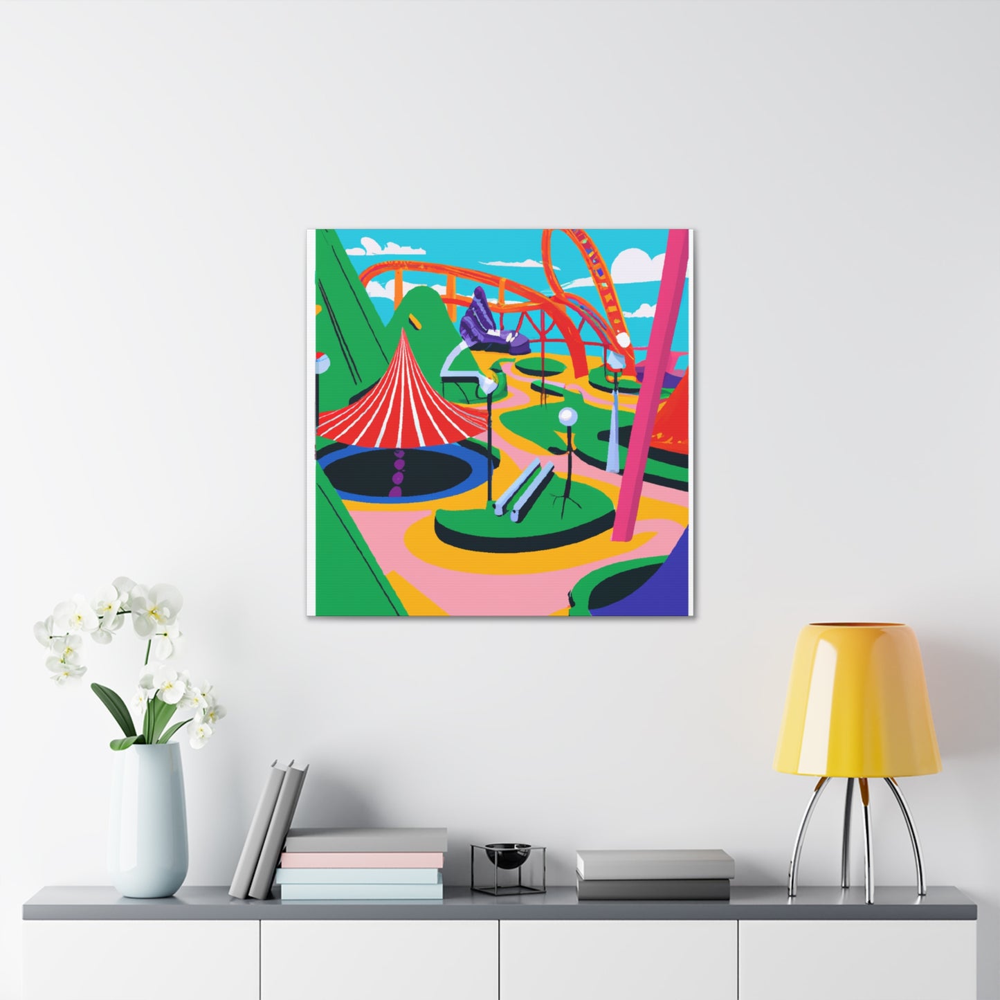 Bloomscape Park - Landscape - Amusement Canvas