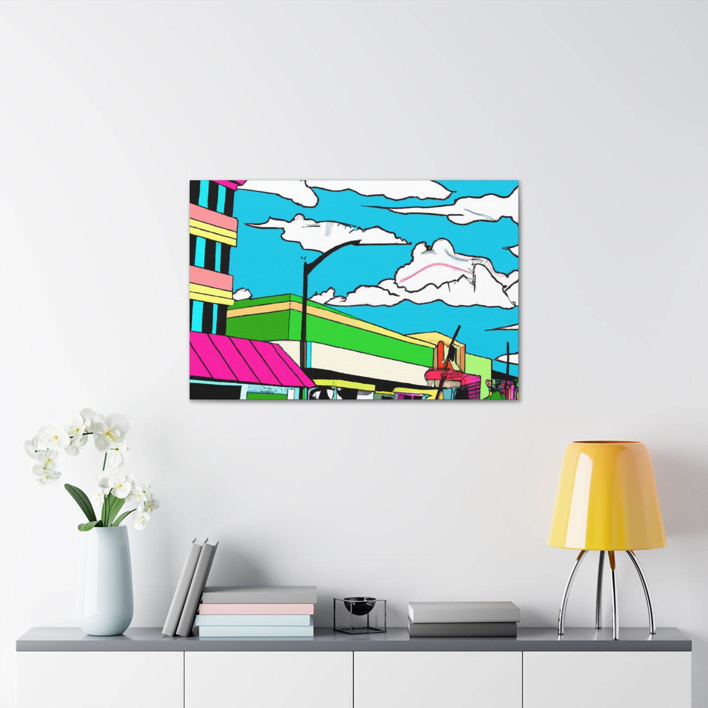 Sky View Way - Pop Art Canvas