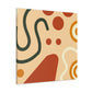 "Rustic Lunar Glow - Midcentury" - Canvas