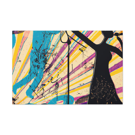 "Crankin' Tracks - Retro Music" - Canvas