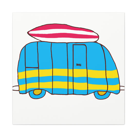 Minimal Surfmobile - Minimalism - Canvas