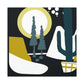 Muted Mirage - Midcentury - Canvas