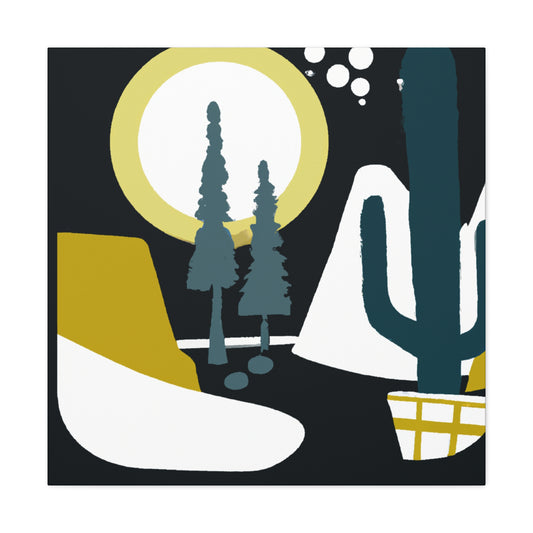 Muted Mirage - Midcentury - Canvas