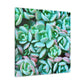 Green Beauties - Canvas - Succulent