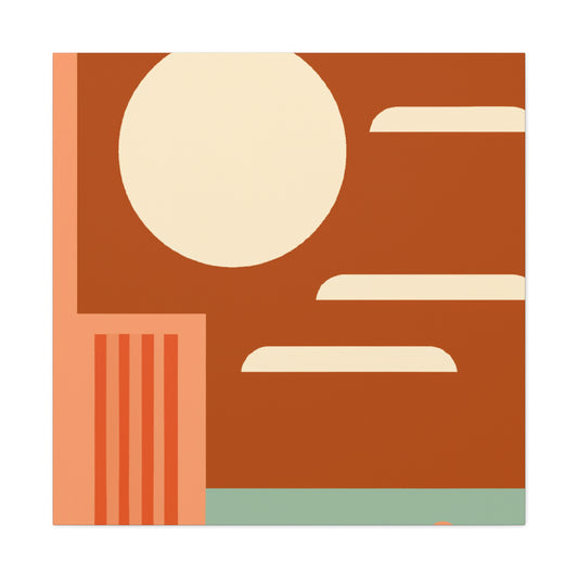 Geometric Blooms - Midcentury - Canvas