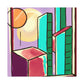 Starbursts in the Night- Midcentury - Canvas