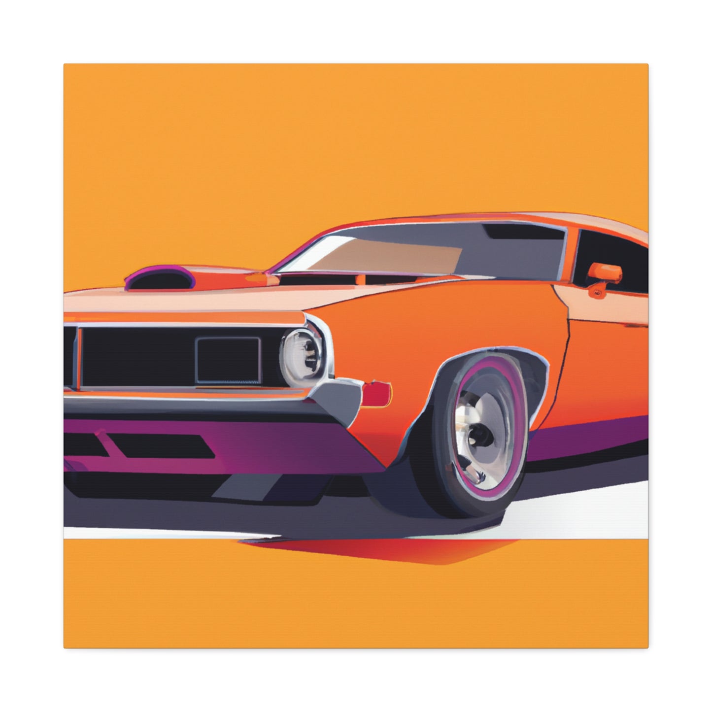 Hot Rod Boomerang - Automobile - Canvas