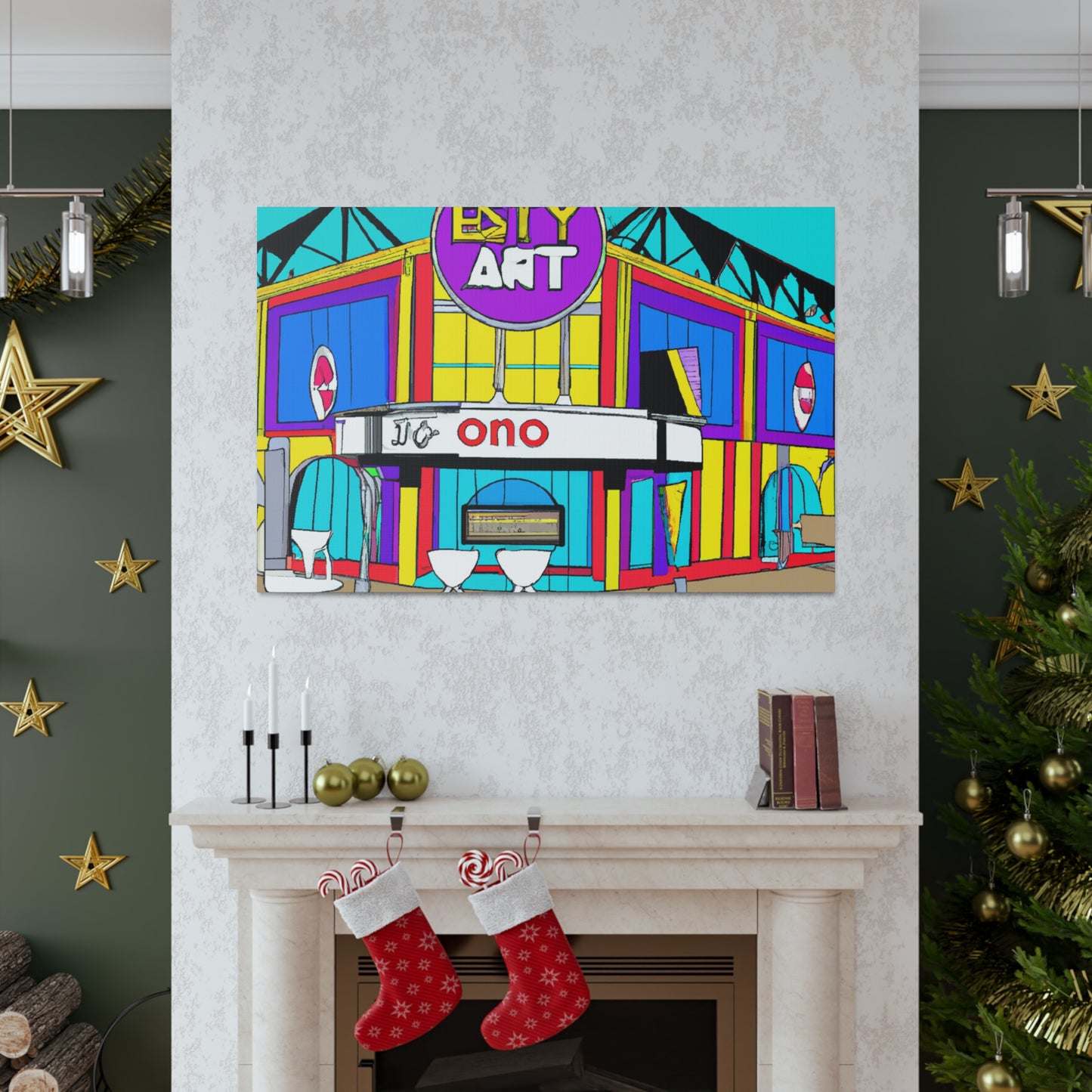 Twisty Time Soda Shop - Canvas