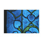 "Blue Petals" - Glass Canvas