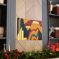 Barbicurl Lion - Midcentury Canvas - Abstract