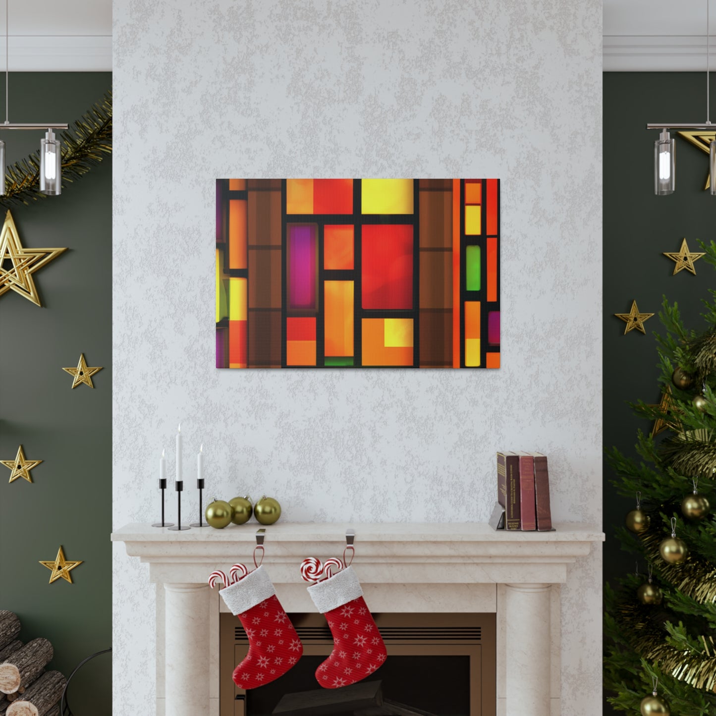 Happy Shimmer- Glass Canvas