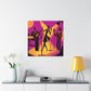 "Electric Fireflies - Retro Music" - Canvas