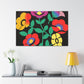 Frenzy Mammoth - Floral Canvas