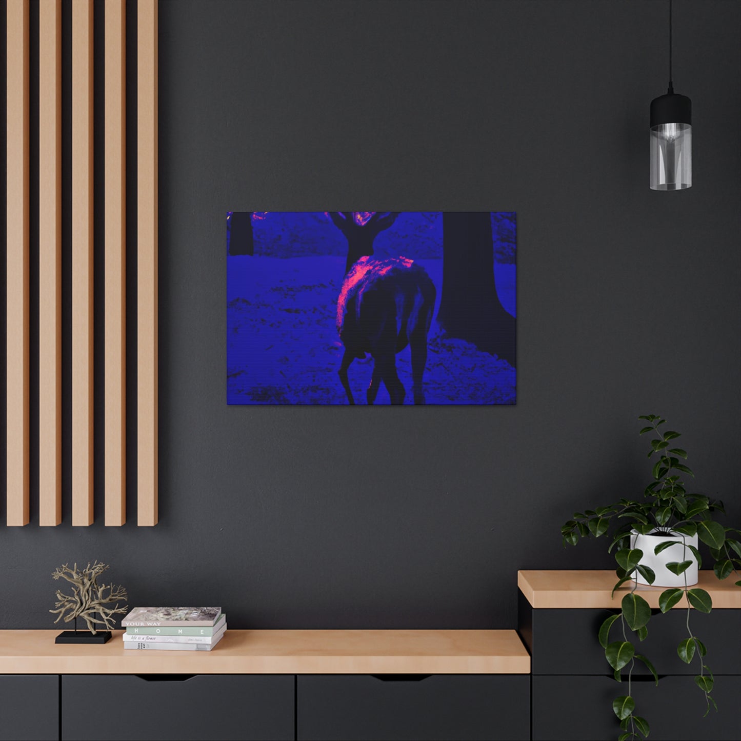 Purple Deer- Wildlife Canvas